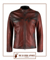 The Leather Apparel Cafe Racer Jacket for Men.