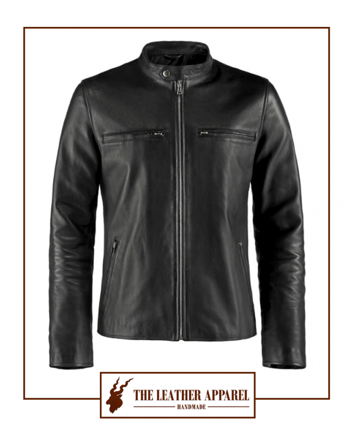 The Leather Apparel Cafe Racer Jacket for Men.