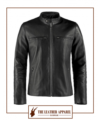 The Leather Apparel Cafe Racer Jacket for Men.
