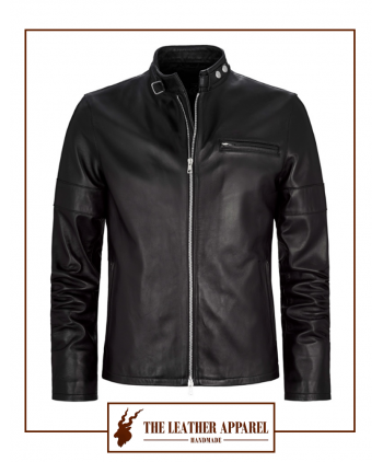 The Leather Apparel Cafe Racer Jacket for Men.