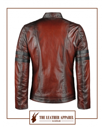 The Leather Apparel Cafe Racer Jacket for Men.