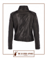 The Leather Apparel Studded Biker Jacket for Women.