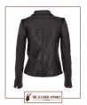 The Leather Apparel Studded Biker Jacket for Women.
