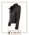 The Leather Apparel Studded Biker Jacket for Women.