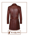 The Leather Apparel Military Style Coat for Men.